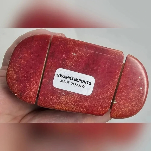 Swahili Imports Handmade Soapstone Nesting Elephant Paperweight from Kenya - Picture 10 of 12